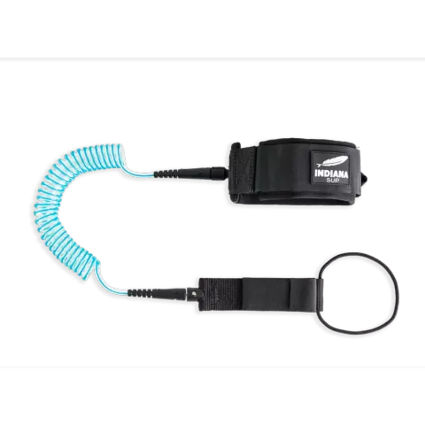 Smycz / leash niebieska do deski SUP Indiana