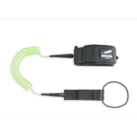 Smycz / leash zielona do deski SUP Indiana