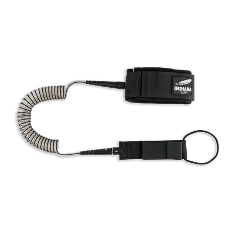 Smycz / leash czarna do deski SUP Indiana