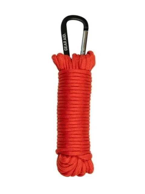 GearAid Linka paracord z karabińczykiem 550 Orange 9m