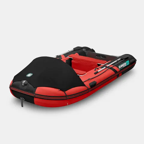 Ponton Gladiator Active C330 AD czerwono - czarny + markiza i torby