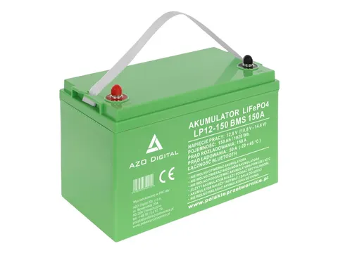 Akumulator LiFePO4 12V 150Ah LP12-150 - Bluetooth + mata grzewcza