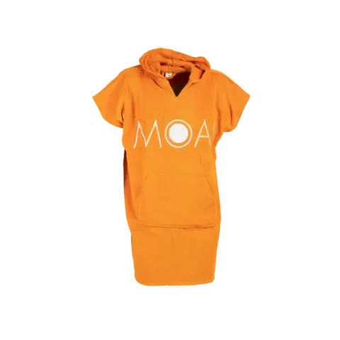 Poncho dziecięce MOAI pomarańczowe