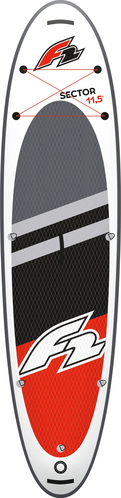 Deska SUP F2 Sector Combo 10.6 RED