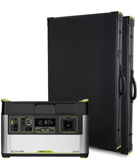 Goal Zero - zestaw solarny z generatorem Yeti 1000X EU + 2x panel Boulder 200W briefcase