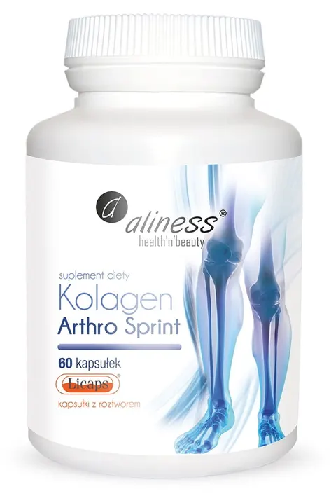 Aliness Kolagen Arthro Sprint 60 kapsułek LICAPS - Skóra Kości Stawy