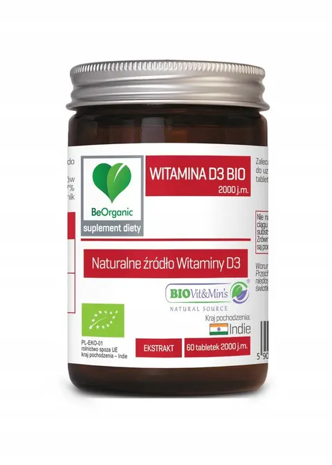 Beorganic witamina d3 bio 2000 60 tabs.