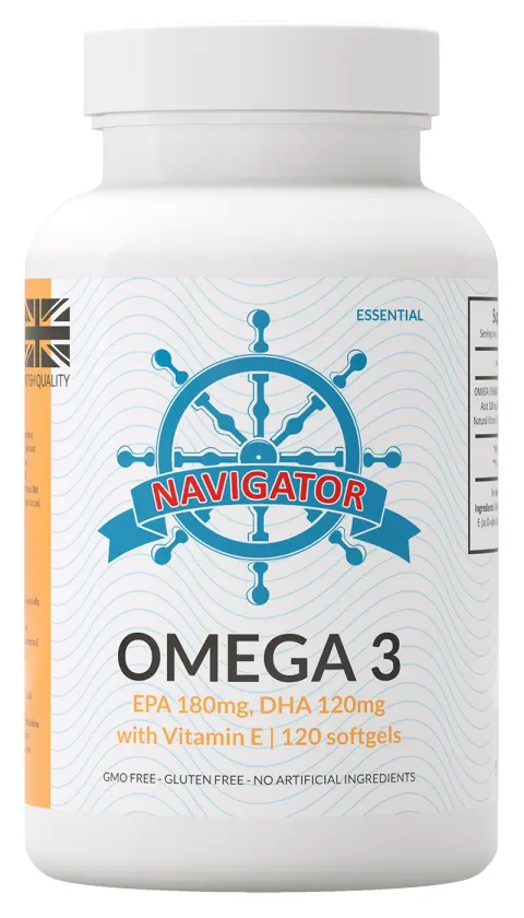 Navigator OMEGA 3 1000 mg, 120 kapsułek miękkich (softgels)