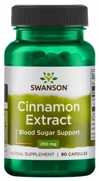 Cynamon ekstrakt Cinnamon Extract 250mg 90 kapsułek SWANSON
