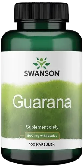 Guarana 500 mg 100 kapsułek SWANSON