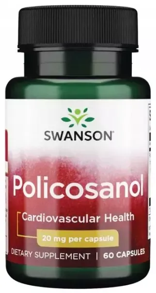 BioCosanol Polikosanol Policosanol 20mg 60 kapsułek SWANSON