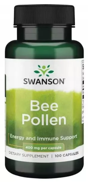 Pyłek pszczeli Bee Pollen 400mg 100 kapsułek SWANSON