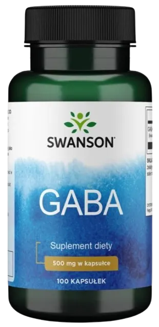Kwas Gamma Aminomasłowy GABA 500mg 100 kapsułek SWANSON