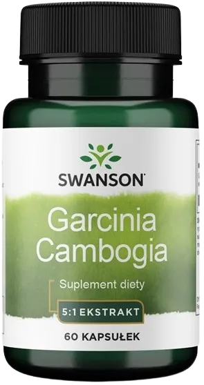 Swanson Garcinia Cambogia extract 80mg 60 kapsułek - Kontrola Masy Ciała Metabolizm Węglowodanów