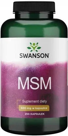 Siarka MSM - Metylosulfonylometan 500 mg 250 kaps. Swanson
