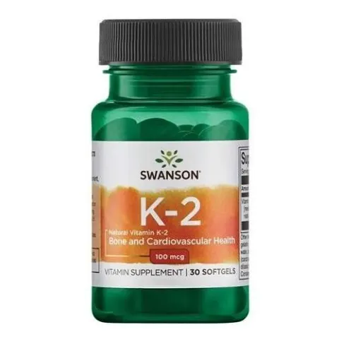 Swanson Witamina K2 MK-7 Naturalna 100 mcg 30 kapsułek