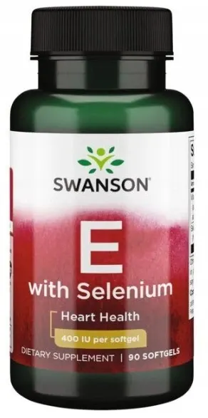Witamina E + Selen Vitamin E + Selenium 90 kapsułek SWANSON