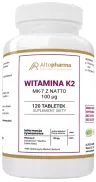 WITAMINA K2 MK-7 z natto 100µg MOCNE KOŚCI - Altopharma - 120 tabletek