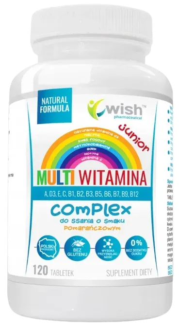 Wish Pharmaceutical - MULTI WITAMINA JUNIOR DO SSANIA 120 tabletek
