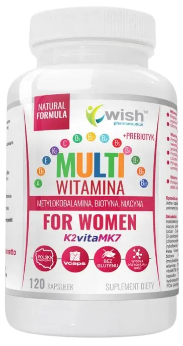 Wish Pharmaceutical - MULTI WITAMINA DLA KOBIET 120 kapsułek