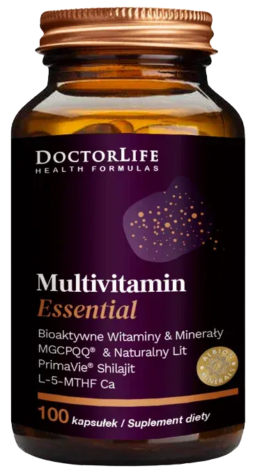Doctor Life Mutlivitamin Essential 100 kapsułek - Komórki Nerwowe Antiaging Odmłodzenie