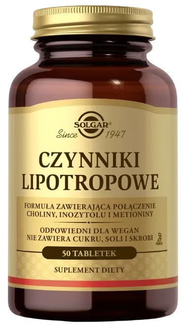 Czynniki lipotropowe 50 tabletek Solgar
