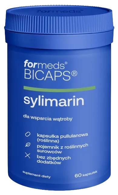 ForMeds BICAPS SYLIMARIN 60 kapsułek - Wątroba Cholesterol Detoksykacja