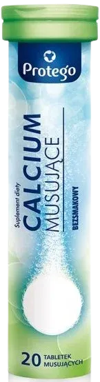 Salvum Protego Calcium 20 tabletek musujących - Kości Zęby Mięśnie