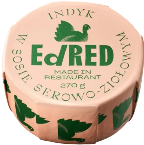 EdRed Indyk w Sosie Serowo-Ziołowym – Obiad Białko Gotowy Posiłek
