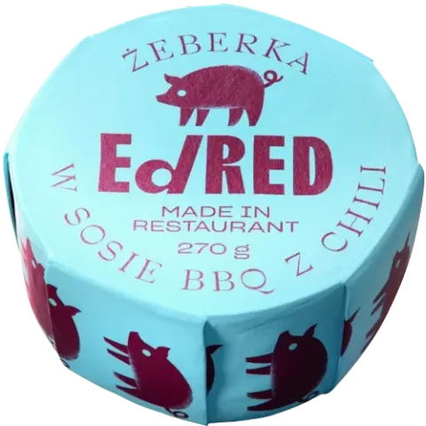 EdRed Żeberka w Sosie BBQ z Chili – Obiad Białko Gotowy Posiłek