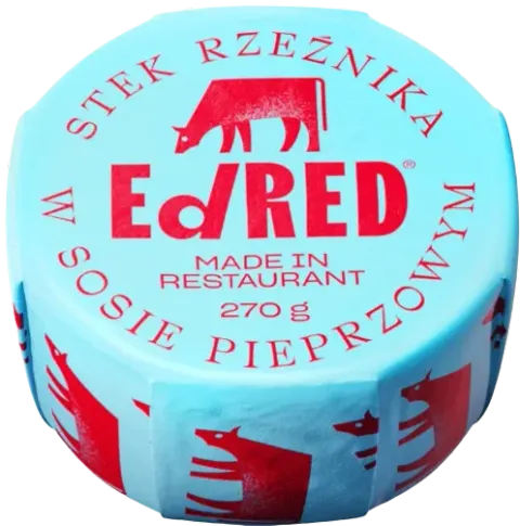 EdRed Stek Rzeźnika w Sosie Pieprzowym – Obiad Białko Gotowy Posiłek