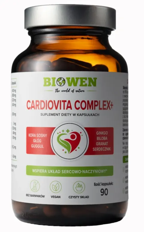 Biowen Cardiovita Complex+ 60 kapsułek – Serce Krążenie Cholesterol