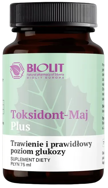 Biolit Toksidont Maj Plus 75 ml - Glukoza Trawienie Stany zapalne Skóra