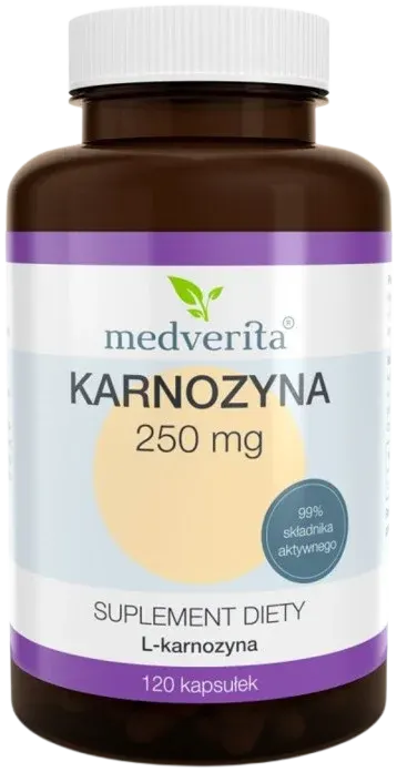 Karnozyna 99% 250mg 120 kaps. Medverita