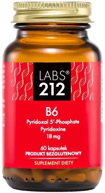 Witamina B6 Pyridoxal 5'-Phosphate + Pyridoxine 60 kapsułek LABS212