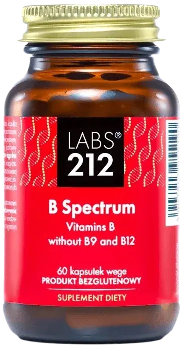 LABS212 B Spectrum - Witaminy B bez B9 i B12 (60 kaps.)