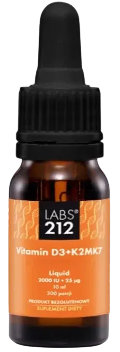 Vitamin D3 + K2MK7 Liquid 10 ml Labs212