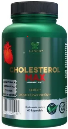 Lanco Nutritions CHOLESTEROL MAX 60 kapsułek - Odporność Serce
