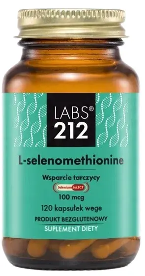 LABS212 L-Selenomethionine Selenium SeLECT - L-selenometionina (120 kaps.)