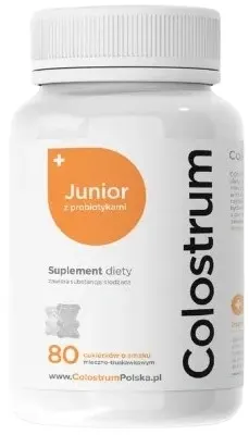 Colostrum Junior 80 tabletek do ssania - Kości Zęby Odporność