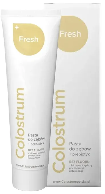 Colostrum Fresh Pasta do Zębów + Prebiotyk 75ml - Bez Fluoru Nadwrażliwość Zębów