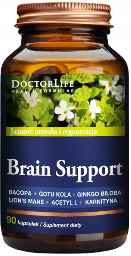 Doctor Life Brain Support 90 kapsułek – Pamięć Koncentracja Mózg