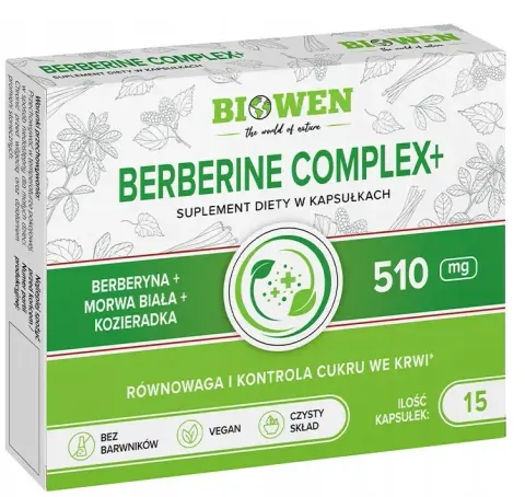 Berberine complex + 15 kaps Biowen