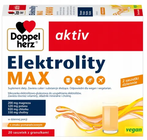 Doppelherz Aktiv Elektrolity MAX Smak Pomarańczowy Energia