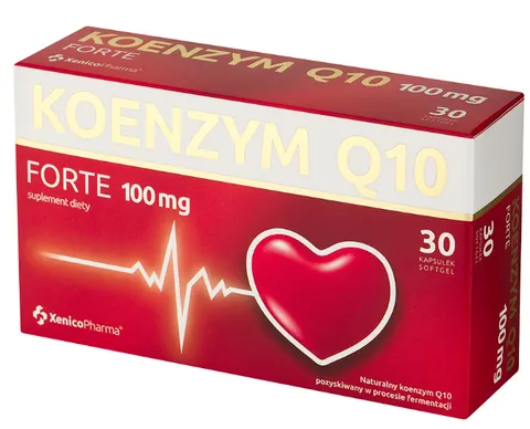 Xenico Pharma Koenzym Q10 forte 30 kapsułek Ubichinon Cholesterol