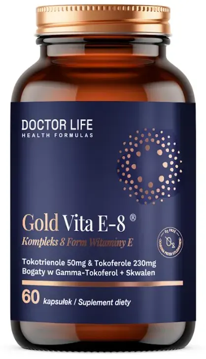 Doctor Life Gold Vita E-8 kompleks 8 form witaminy E suplement diety 60 kapsułek