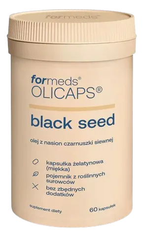 ForMeds OLICAPS Black Seed 60 kapsułek Olej z czarnuszki Kwasy Omega Odporność
