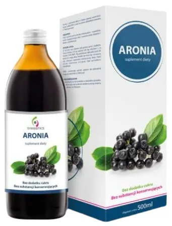 Symbiotics Aronia 500 ml Sok z owoców aronii Pasteryzowany Witamina C