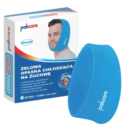 Żelowa Opaska Chłodząca na Żuchwę