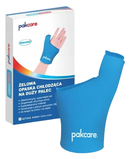 Żelowa Opaska Chłodząca na Duży Palec i Nadgarstek